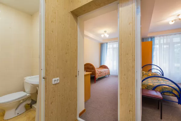 Одноместный номер 3 категории в 3 корпусе в санатории им. Димитрова в городе Кисловодске - фотография